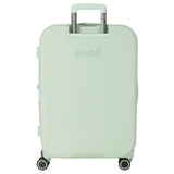 Enso Beautiful day Maleta mediana Verde 48x70x28 cms Rígida ABS Cierre TSA integrado 79L 4,32 kgs 4 Ruedas dobles
