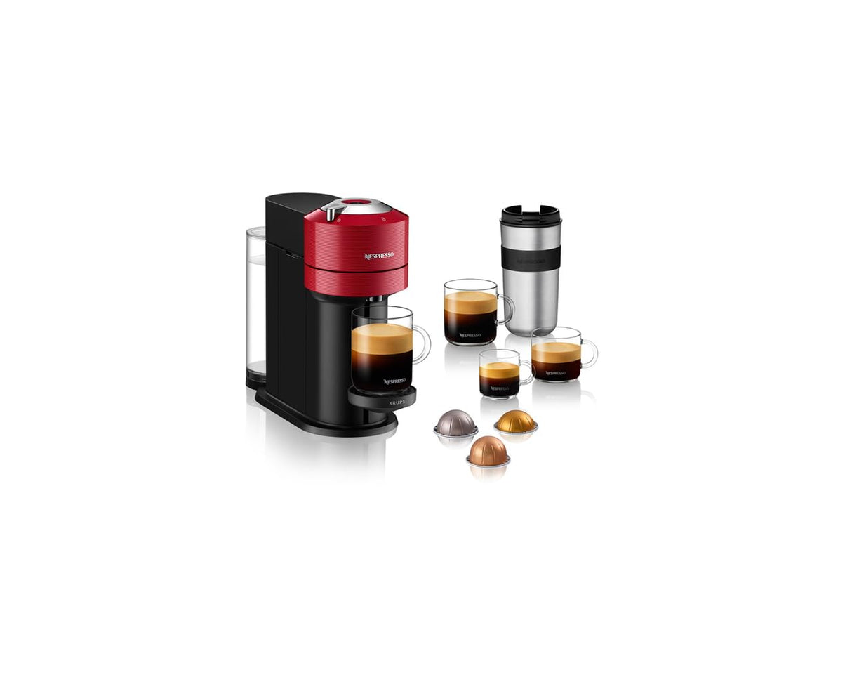 Nespresso Krups YY4296FD - Cafetera espresso, color rojo