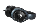 MSI IMMERSE GH50 GAMING HEADSET - Auriculares Sonido Envolvente Virtual 7.1, Sistema de Vibración, Drivers Neodimio 40mm, Iluminación RGB, Mic Extraíble, Regulador en Línea, Conector USB2.0 -Alámbrico