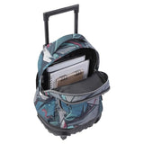 TOTTO - Mochila Escolar con Ruedas Eco-Friendly, Modelo Resma, Capacidad 20 L, Bolsillo para PC 14" y Bolsillos para Botella, Correas en S para Mayor Comodidad, Resistente, Estampado Lienzo