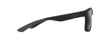 Maui Jim The Flats Gafas, Matte Black w/Grey, 57-18-135 Unisex Adulto