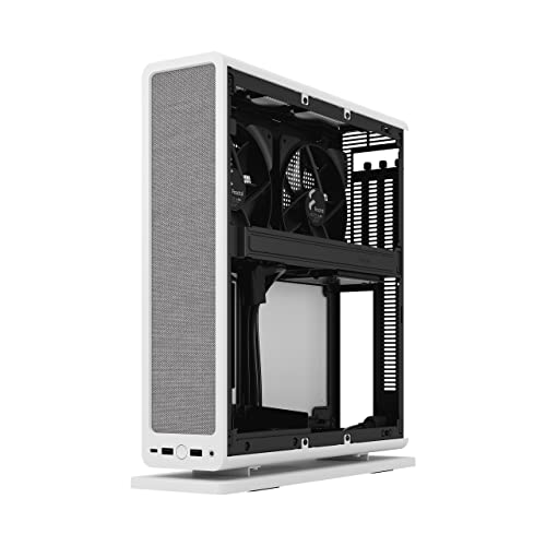 Fractal Design Ridge White - PCIe 4.0 Riser Card Included - 2X 140mm PWM Aspect Fans Included - Type C USB - m-ITX PC Gaming Case