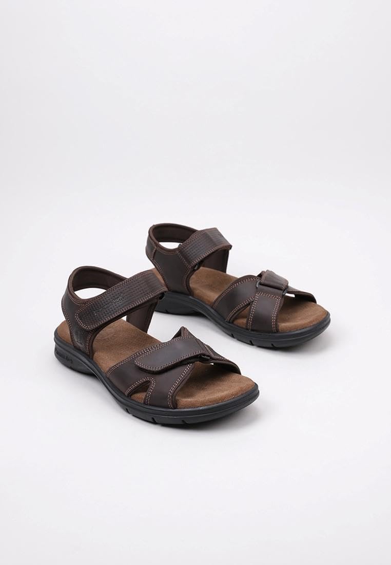 Panama Jack Sanders Basics, Sandalias con Punta Abierta Hombre, Marrón (Marron C1), 43 EU