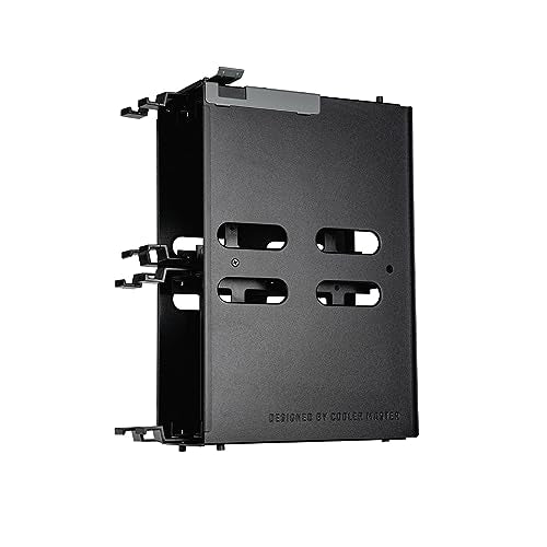 Cooler Master HAF 700 EVO Caja PC - Full Tower, Admite E-ATX, 5 Fans Preinstalados, Soportes de Radiador Giratorios, High-Airflow Cooling, Display LCD Real-Time, Aspas ARGB Edge-Lit