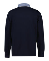 GANT Hombre Polo De Manga Larga Chambray Regular Heavy Rugger, Evening Blue, L