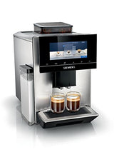 SIEMENS Máquina automática de café EQ900 TQ903D03, control por aplicación, pantalla táctil intuitiva, modo barista, AromaBoost, reducción de ruido, trituradora premium, limpieza automática de vapor,