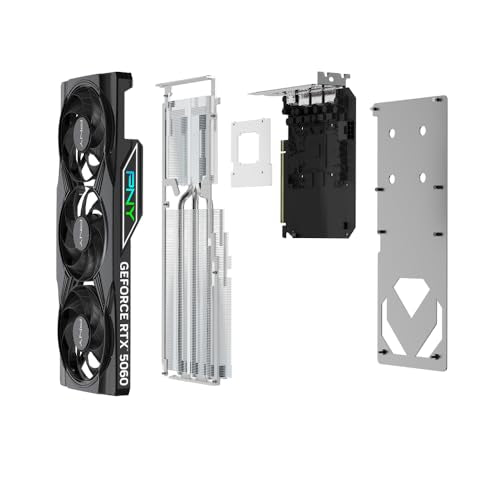 PNY Tarjeta Gráfica GEFORCE RTX™ 5060 8GB ARGB Overclocked Triple Fan DLSS 4