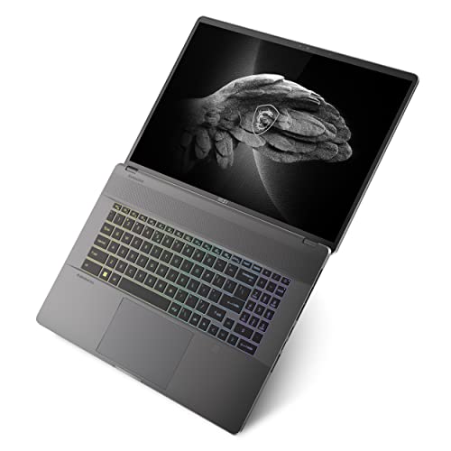 MSI Creator Z17 A12UGST-040ES - Ordenador portátil 17" QHD+ (Intel Core i7-12700H, 32GB RAM, 1TB SSD, GeForce RTX 3070Ti-8GB, Windows 11 Home Advanced) Lunar Gray, Per-Key RGB Keyboard