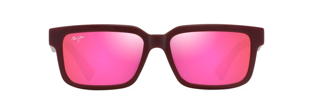Maui Jim Hiapo AF Gafas, Matte Burgundy, 56-16-145 Unisex Adulto
