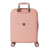 Pepe Jeans Chest Maleta de cabina rosa 40x55x20 cms Rígida ABS Cierre TSA integrado 37L 3,22 kgs 6 Ruedas dobles Equipaje de Mano