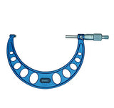 Fowler 52 – 215 – 006 – 1, micrómetro con acabado de cromo satinado, 0 – 6 "Rango de medición, 0.001" Graduación intervalo, Set de 6, con garantía de un año