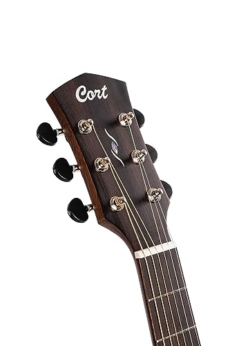 Cort CORE-DC - Guitarra electroacústica - Negro degradado poros abiertos (+ funda blanda)