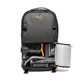 Lowepro Fastpack BP 250 AW III - Mochila para Cámara Refelx DSLR Sin Espejo, con Acceso QuickDoor, Compartimento Para Portátil de 13”, Para Cámaras Nikon D850, 300D Ripstop, Color Gris