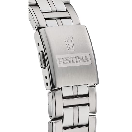 Reloj FESTINA para Hombre F20445/1 Multifuncion Caja de Acero Inoxidable 316l Plateado Correa de Acero Inoxidable 316l Plateado