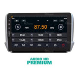 Radio de Coche para Peugeot 2008 208 Android GPS Bluetooth WiFi USB Dab+ Touchscreen 10" 8core Carplay AndroidAuto