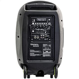 Ibiza - PORT12VHF-MKII - Altavoz portátil 12"/700W MAX con 2 micrófonos (VHF), mando a distancia y funda protectora - Bluetooth, USB, SD - Autonomía de 5 a 7h