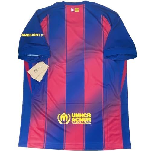 Nike FCB DF JSY SS Stad Hm Camiseta, Deep Royal Blue/Midwest Gold, XXL Hombre