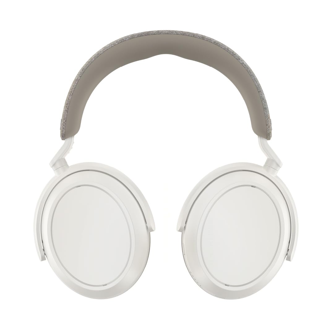 Sennheiser Auriculares MOMENTUM 4 Wireless, auriculares Bluetooth para llamadas nítidas con cancelación de ruido adaptativa, 60 horas de duración de la batería, sonido personalizable - Blanco