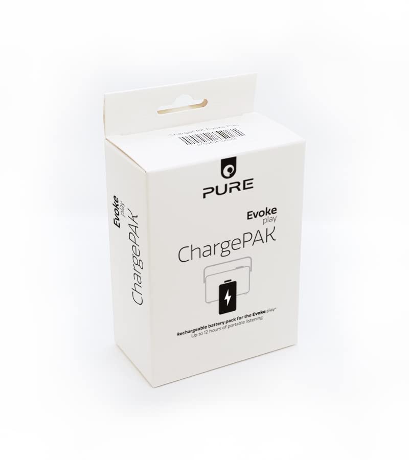 Pure Evoke Play ChargePAK transforma el Sistema de música Evoke Play en el compañero doméstico más versátil, 12 Horas de duración de la batería, Disfrute de la música móvil