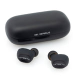 Sol Republic, Bluetooth amps Air 2.0 Auriculares, Negro 3 Horas de reproducción/Estuche de Carga Carga hasta 15 Veces, Resistente a la Lluvia y al Sudor Compacto y portátil.
