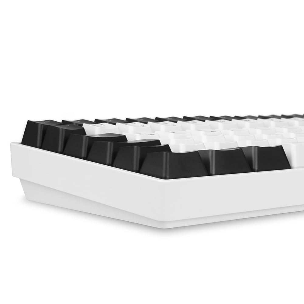 Sharkoon Skiller SGK50 S3 - Teclado para Videojuegos, Color Blanco, 75% de disposición