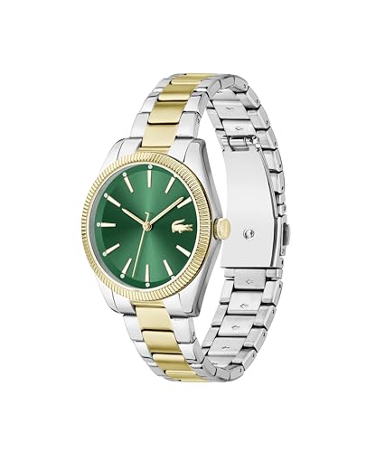 Lacoste Reloj con Movimiento de Cuarzo de Tres Manecillas para Mujer Colección Capucine con Correa de Acero Inoxidable Bicolor - 2001415