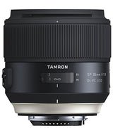 Tamron SP - Objetivo para Nikon DSLR (Distancia Focal Fija 45 mm, Apertura f/1.8, Di, VC, USD, diámetro Filtro: 67 mm), Negro