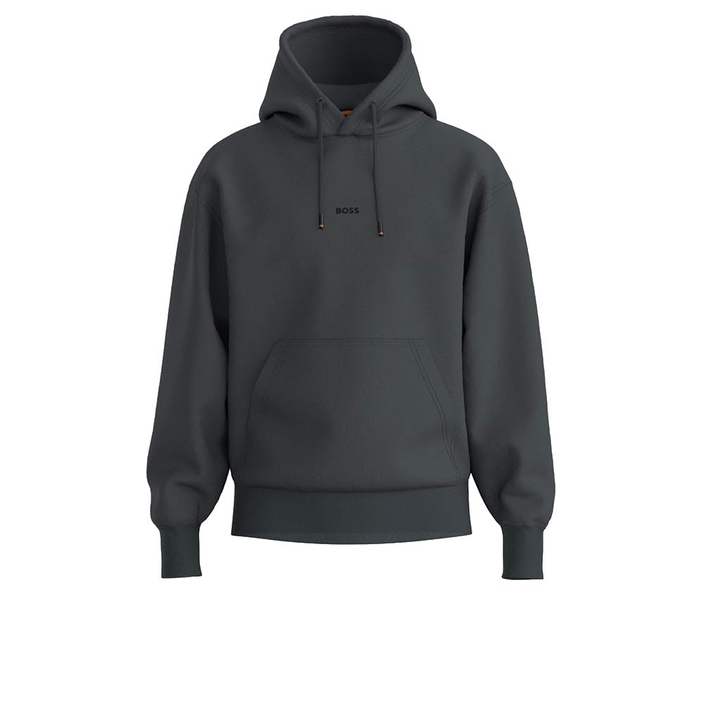 BOSS Wesmallhood Sudadera, Gris Abierto, L para Hombre