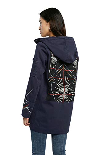 Desigual Chaq_zadar Chaqueta, Azul, S Mujeres
