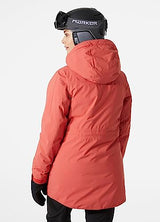 Helly-Hansen Womens W Nora Long Insulated Jacket, Rojo, XS