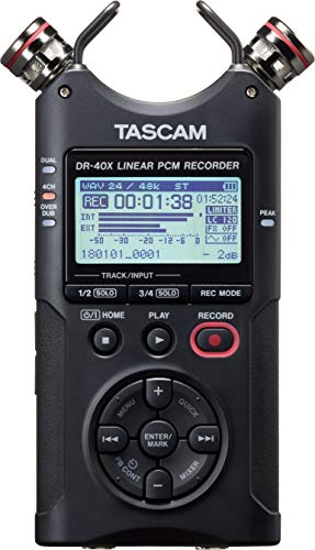 Tascam DR-40X grabadora de audio portátil de 4 pistas, usb2.0
