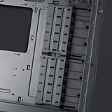 Silverstone SST-SEH1B-G - Seta H1 Carcasa Torre Mediana con Panel Frontal de Rejilla Perforada, chasis de Acero e iluminación ARGB