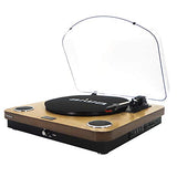 AIWA GBTUR-120WDMKII: Tocadiscos de Madera, Bluetooth, 3 velocidades, radio FM, SD y USB