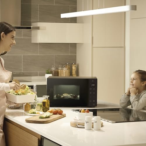 LG MH7235GPS - Microondas con Grill 2 en 1, 32L, Smart Inverter 1200 W, Panel Táctil y Giratorio, Cocina Rápida y Uniforme, Display LED, Easy Clan, Ahorro Energético, Negro