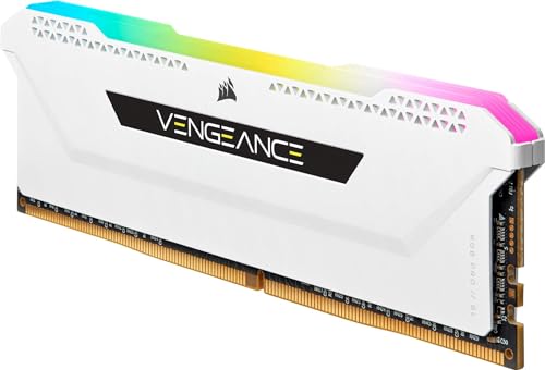 CORSAIR Vengeance RGB Pro SL 32GB (2x16GB) DDR4 3200 (PC4-25600) C16 1.35V Módulos de Memoria de Alto Rendimiento - Blanco