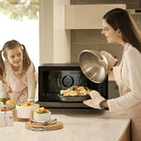 LG MJ3965BPS - Horno Microondas, 4 en 1, con Display Digital, de 39 Litros y 1100 W, Función Smart Inverter y EasyClean, Cocina Más Rápido, Mantiene Sabor, Color Negro