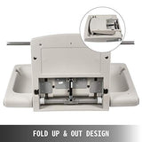 VEVOR Cambiador Bebe Pared Cambiador Bebe Plegable Pared 33,5x22,4x18,5" Cambiadores de Pared Cambiador de Pañales de Pared Horizontal Gris Cambiador de Pared HDPE, para Baños Públicos o Privados