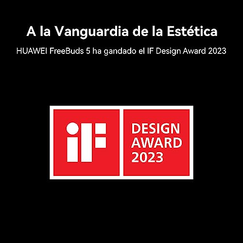 HUAWEI FreeBuds 5 Auriculares inalámbricos Bluetooth 5.2, iOS & Android, con Certificado de Alta resolución, diseño Open-fit, Doble conexión, 30 Horas de duración de la batería, IP54, Naranja