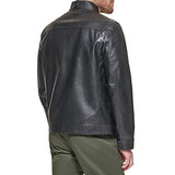 Dockers The Dylan-Chaqueta de Piel sintética, Negro, L para Hombre