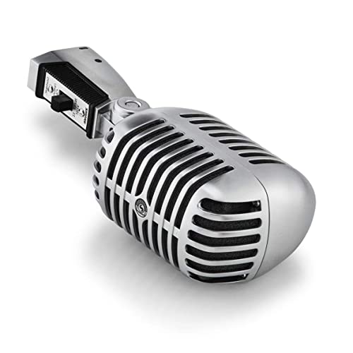 Shure 55sh Series II icónico Unidyne Dynamic Micrófono vocal, micrófono clásico, vintage con patrón polar direccional cardioide para actuaciones en vivo