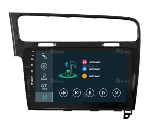 Radio de Coche para Volkswagen Golf 7 Negro Android GPS Bluetooth WiFi USB Dab+ Touchscreen 10" 8core Carplay AndroidAuto