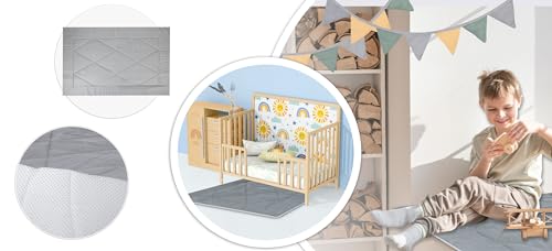 Nukido, Tienda Infantil Tipi Teepee Verde con Guirnalda, Almohadas, estabilizador Grande
