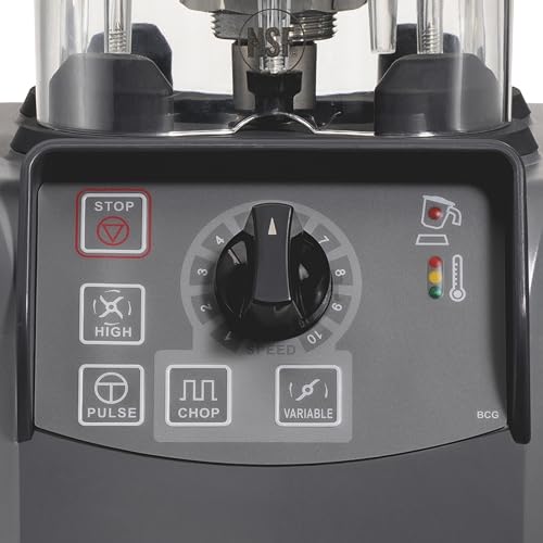 Hamilton Beach - HBF600R - Batidora culinaria Expeditor con función picadora y recipiente de acero inoxidable de 1,8L