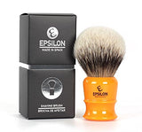 Brocha de Afeitar Tejón Punta Plata Epsilon Butterscotch 50/26mm