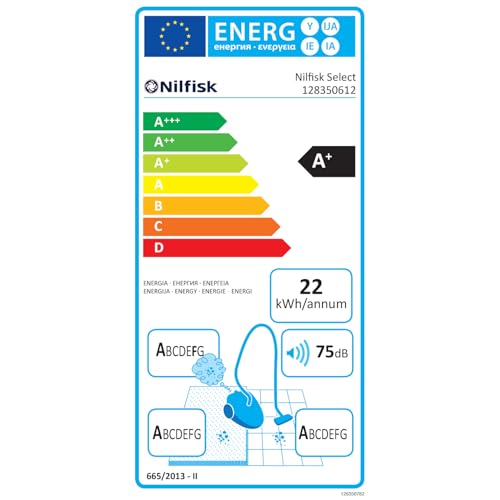 Nilfisk Aspiradora Select para Suelos y Alfombras - Aspirador de Trineo Anti-Alérgenos con filtro HEPA, Elimina el Polen de Suelos y Aire - Negra (BLSU13P08A1)