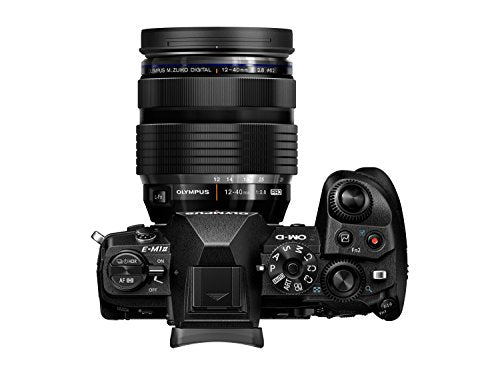 Olympus OM-D E-M1 Mark II Kit, Cámara de Sistema Micro Cuatro Tercios (20.4 MP, Estabilizador de Imagen de 5 Ejes, Visor Electrónico) y Objetivo M.Zuiko 12 - 40 mm PRO Universal, negro