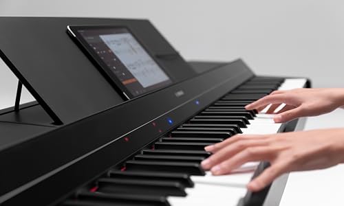 Yamaha P-S500 - Piano Digital Smart con 88 Teclas, Teclado GHS Ponderado, Luces LED, Bluetooth, VRM, 660 Voces, Grabación de Audio/MIDI - Negro