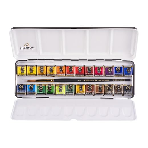 rembrant Acuarela 24 pastillas