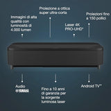 Epson EH-LS800B 4K Pro-UHD 4.000 lúmenes Android TV Proyector láser de Corto Alcance Negro