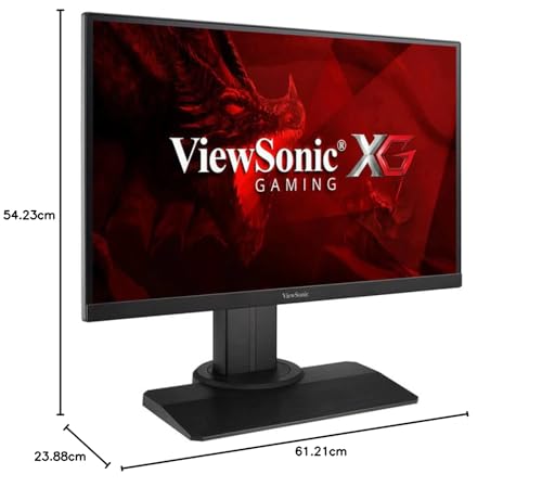 ViewSonic XG2705-2 Monitor Gaming 27" Full HD, Panel IPS, 1 ms, 144 Hz, FreeSync Premium, Altura Ajustable, Negro